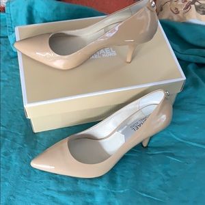 Patent leather pumps